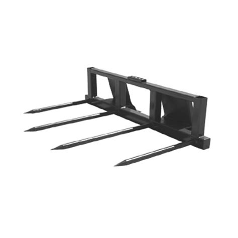 skid steer big square bale spear|skid steer bale spear plans.